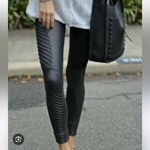Spanx moto leggings